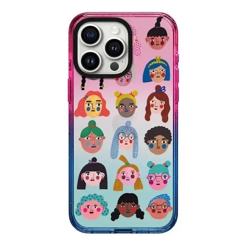 

Cartoon Girls 2.0 Acrylic Colorful Border iPhone 11 12 13 15 14 Pro Max Protective Case, Fits iPhone 15 Pro Max