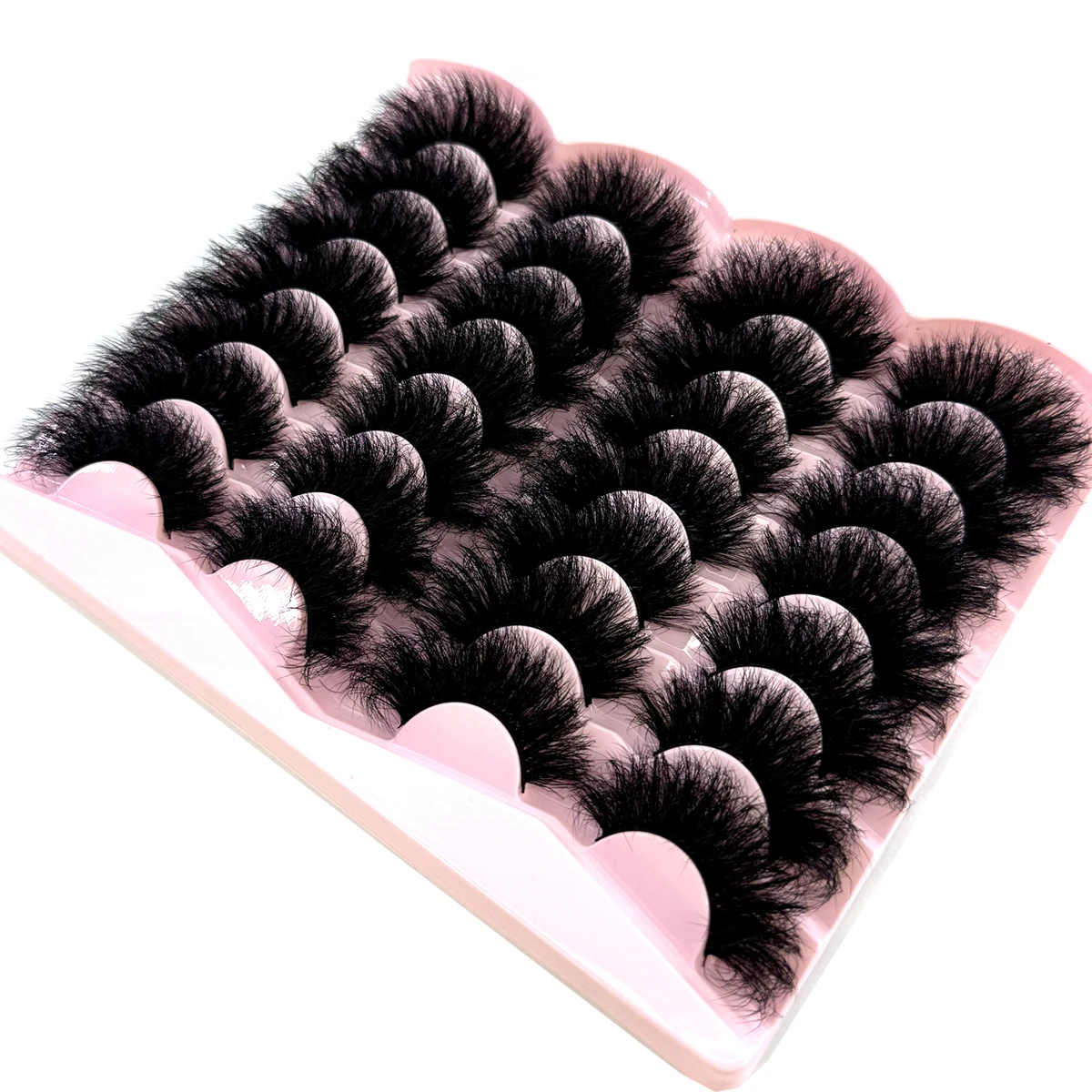 14ペア 18-25mm 3Dミンクつけまつげ バルク フェイク ドラマチック ボリューム ラッシュ ウィスピー ナチュラル ミンクつけまつげ パック ロング 卸売 つけまつげ