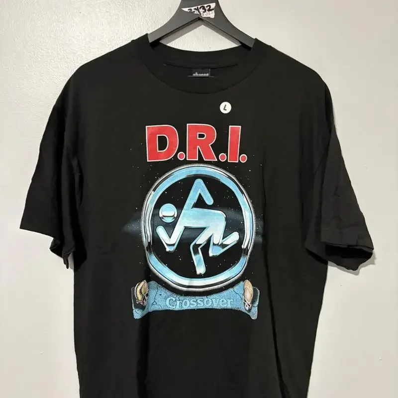 D.R.I. Shirt Mens Large Black Crossover Album Punk Band Tee Chaser Graphic Rock