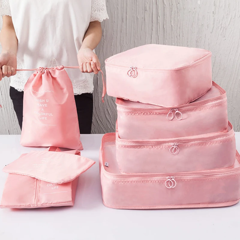 7 teile/satz große Kapazität Gepäck aufbewahrung taschen für die Verpackung Würfel Kleidung