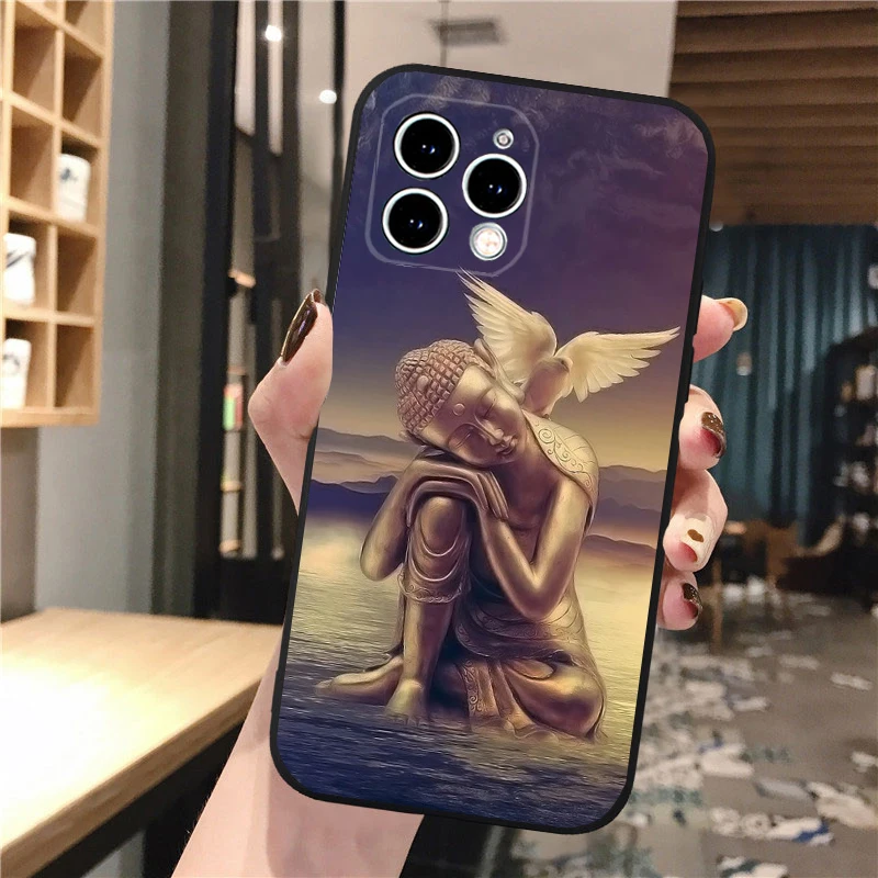 

Phone Case For iphone 17 Pro Max Air 16 15 14 13 Pro Max 15 16 Pro 15Plus Buddha Case Funda