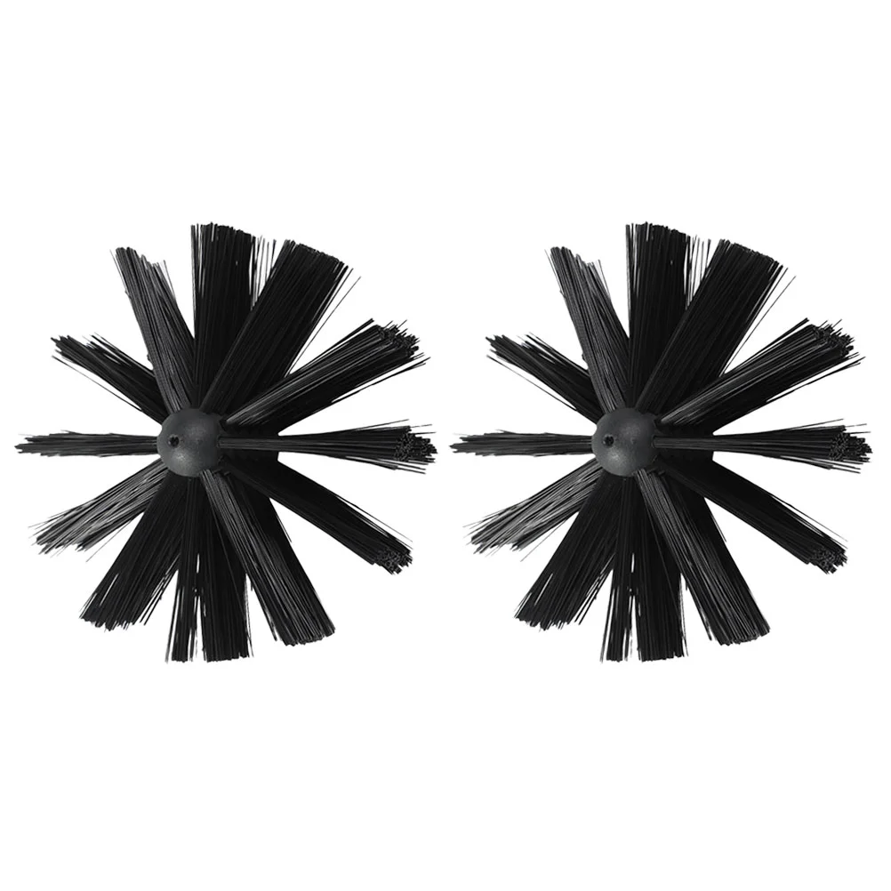 2 Pcs Chimney Sweeper Cleaning Brush Kit Tools Fireplace Sweeping Woodstove Flue