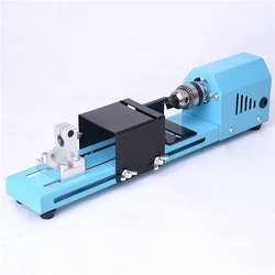 DC12-24V 150W Miniature Buddha Pearl Lathe Beads Machine DIY Woodworking Buddha Pearl Lathe Machine Drill Rotary Tool Mini Lathe