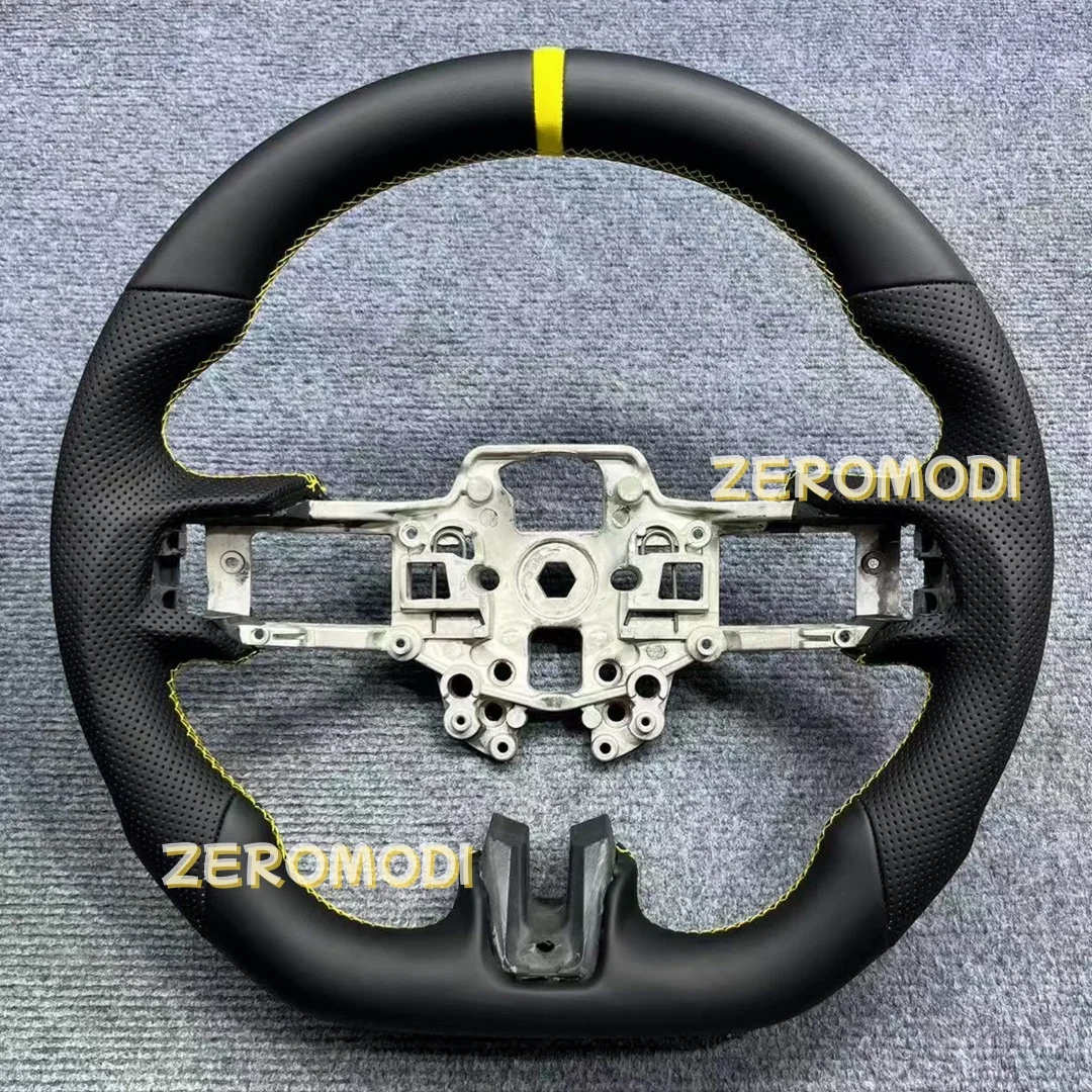 For Ford Mustang Leather Steering Wheel 2015 2016 2017 2018 2019 2020 2021 2022 2023 GT GT350 GT500 Custom Steering Wheel
