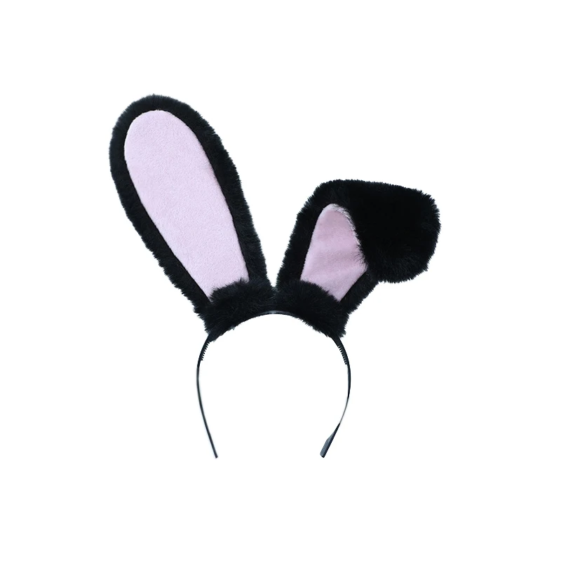 Female Cartoon Head Hoop New Lovely Rabbit Ear Hair Hoop Cosplay Plush Headband Hairband Headwear Hair Accessories Headdress