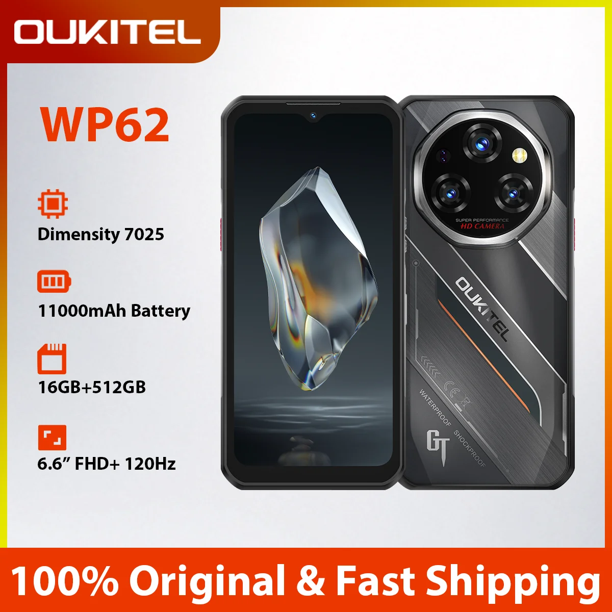 5G Rugged Smartphone Oukitel WP62 6.6
