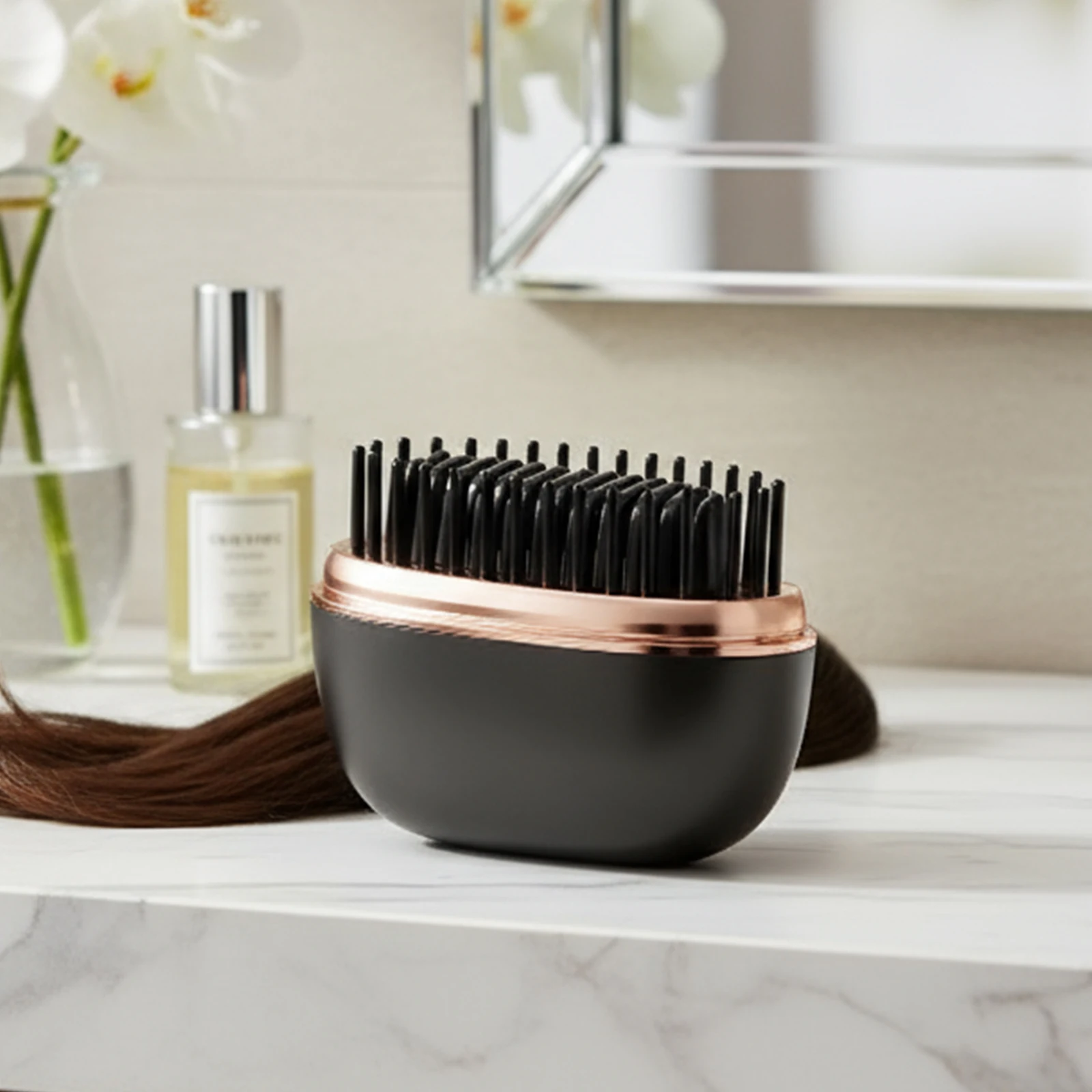 

Mini Hair Straightener Brush Rechargeable Fast Heating Hot Comb with 3 Temp Settings Hair Straightening Comb for Travel