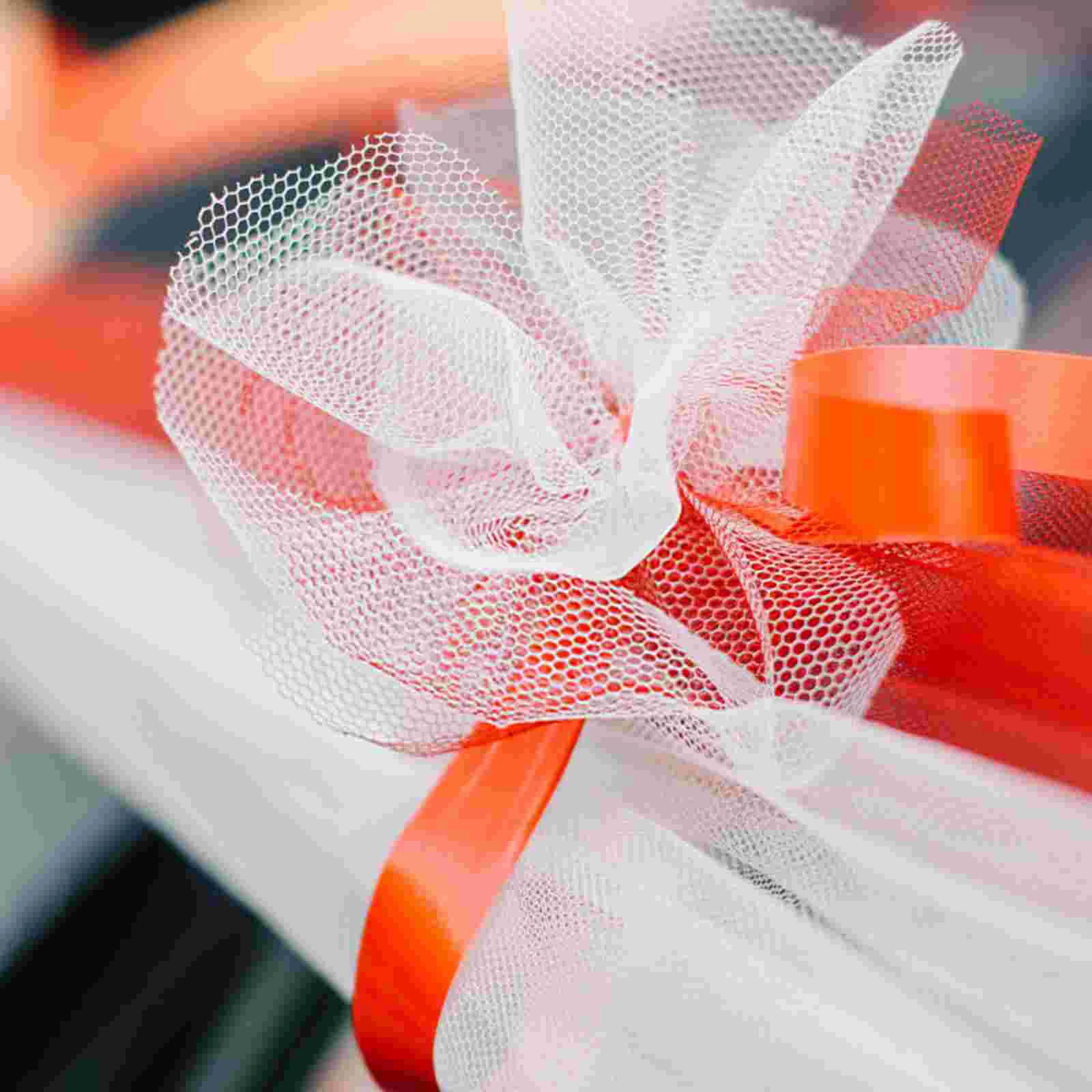 

Roll of 22M*15CM Banquet Wedding DIY Tulle Craft Tutu Decoration (White) Wedding tulle Tulle decoration