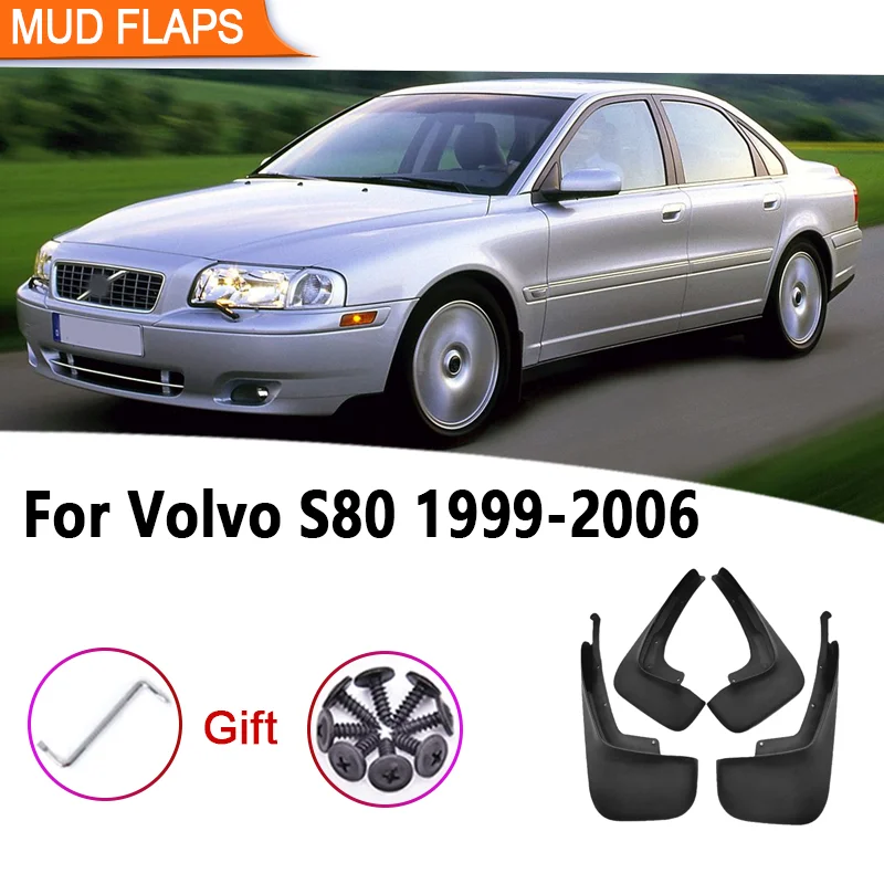

Car Mudguards 4PCS/Set For Volvo S80 MK1 1999-2006 2003 2004 2005 Fender Anti-Splash Mudflaps Mud Guards Tools Auto Accessories