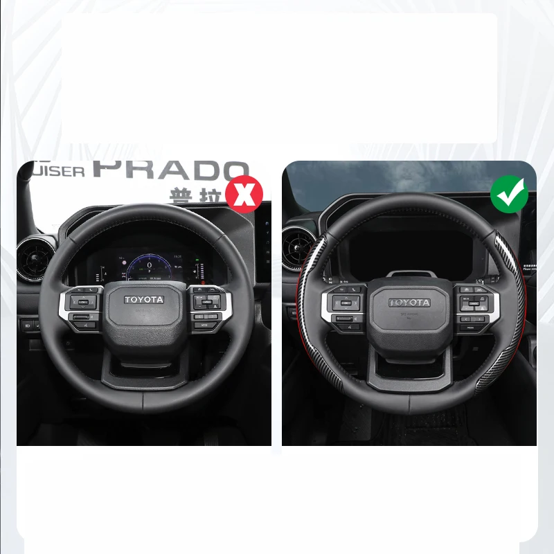 Suitable for Prado 24-26 LC250 steering wheel handle sleeve clip ultra-thin sweat absorbent modified interior accessories