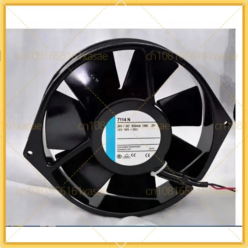 Cooling Fan For 7114N 24V 12W 150*38mm High Temperature Resistant Axial Fan, ABB Inverter Refurbished German Imported Fan