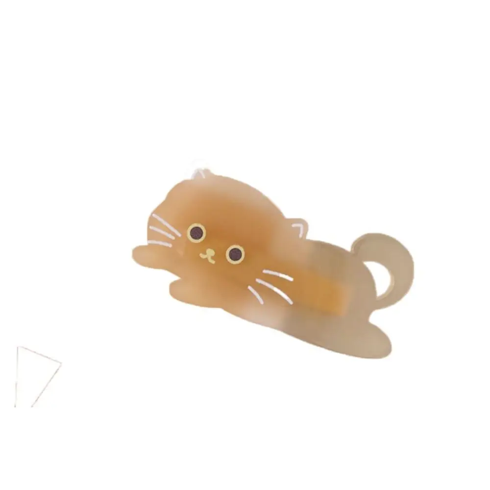 

Gift Cartoon Cat Hair Clip Pet Acrylic Acetic Acid Hair Clip Colorful Side Clip Cat Duckbill Clip Daily