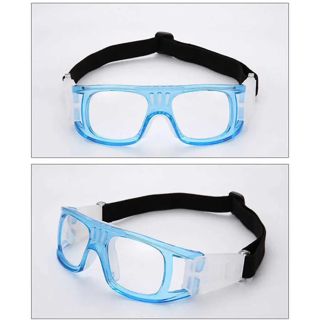 Men Sports Goggle Reusable Protective Glasses Basketball Lacrosse Eyeglass PC Frame Elastic Strap Eyewear Sport Gear