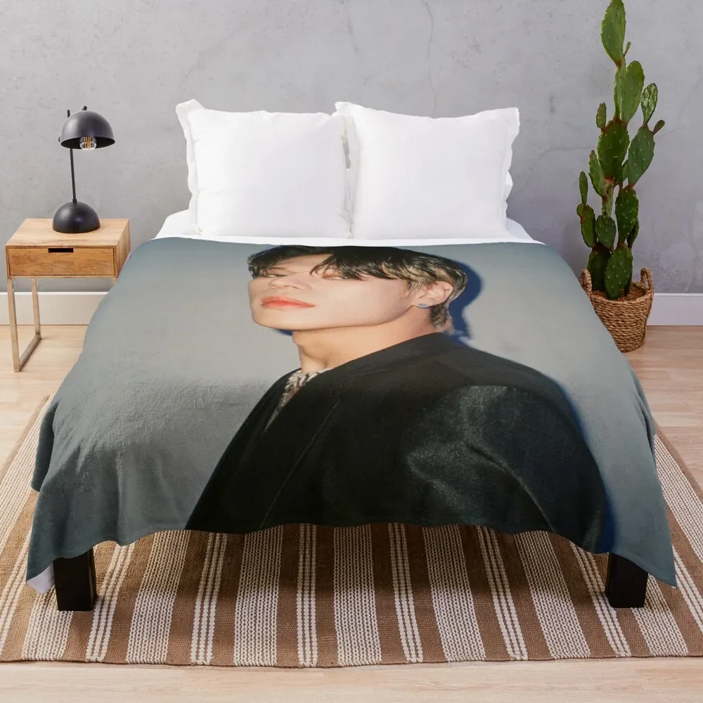 

ATEEZ Wooyoung Throw Blanket Warm Comfortable Blanket Gift for Parents Friends