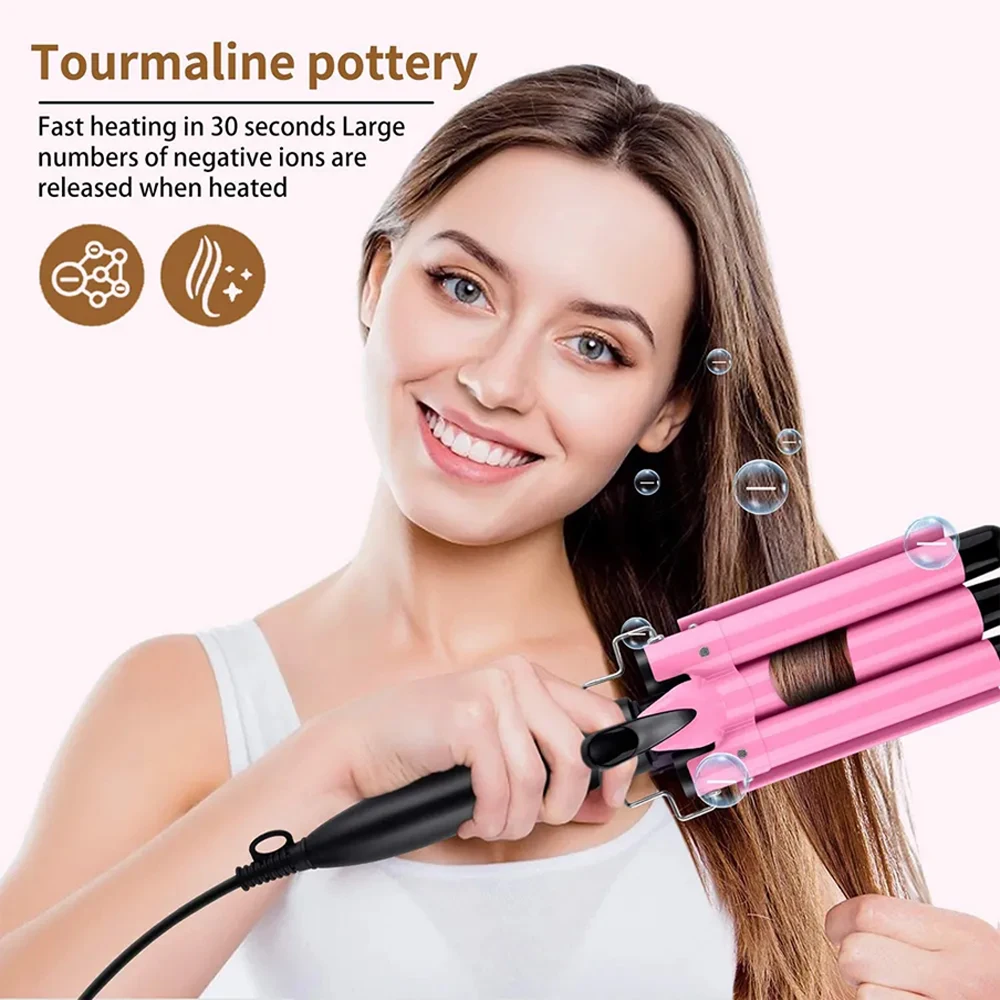 20/32mm Hair Curler Triple Barrels Ceramic Hair Curling Iron Professional Hair Waver Tongs Styler Tools for All Hair Types