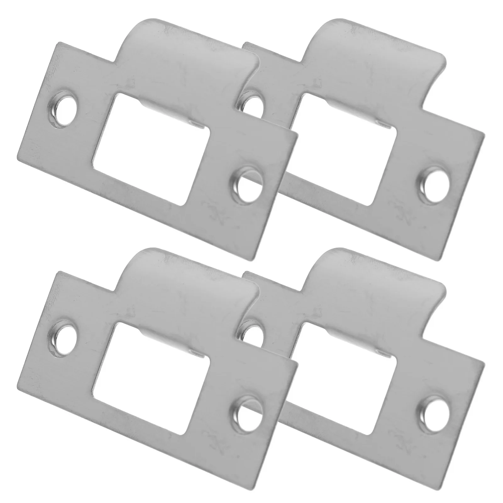 

4pcs Strike Plate Stainless Steel For Home Door Reinforcement Front Door Deadbolt Installation Kit Durable Lock Stabilizer Heavy