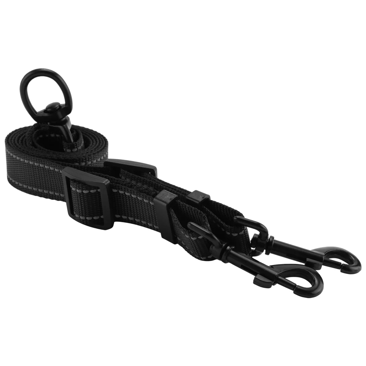 Double Leash Coupler for Large Dogs Adjustable Heavy Duty Nylon Splitter for Two Big Dogs GSY