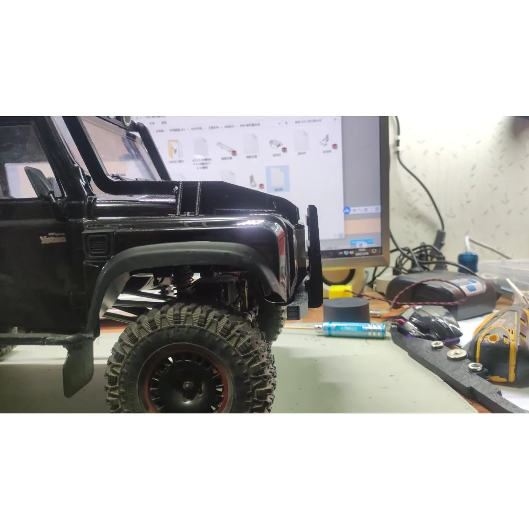 For YIKONG YK6101 1/10 RC Crawler Short Front Bumper Custom Model Number Decorative Styling Decor Upgrade Hobby Accessories