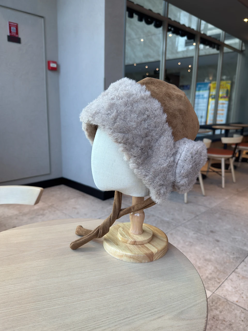 Plush Lei Feng Hat Winter Cycling Windproof Ear Protection Hat Skiing Thickened Head Wrap Hat