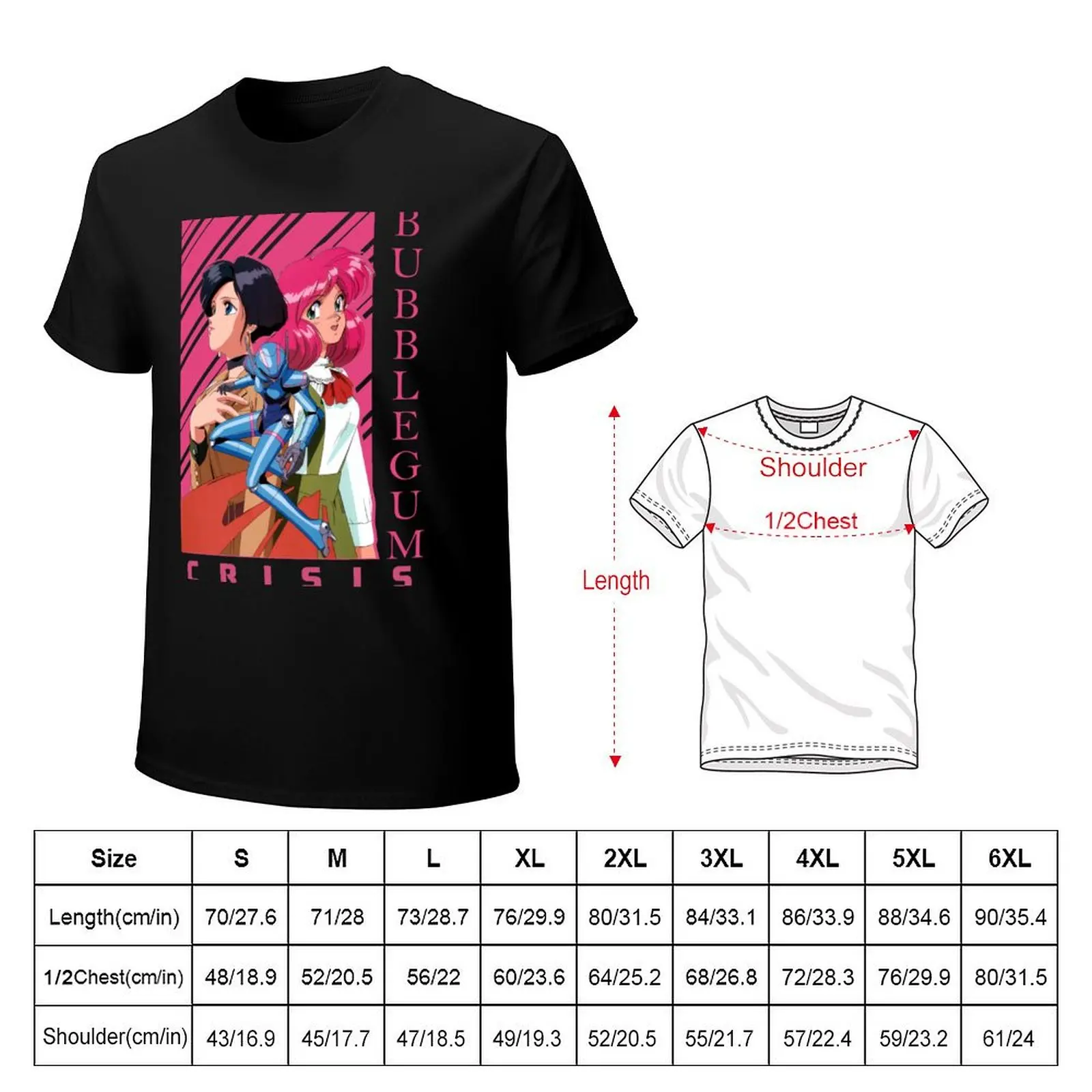 Bubblegum Crisis T-Shirt Lightweight Sport Basic T-Shirt