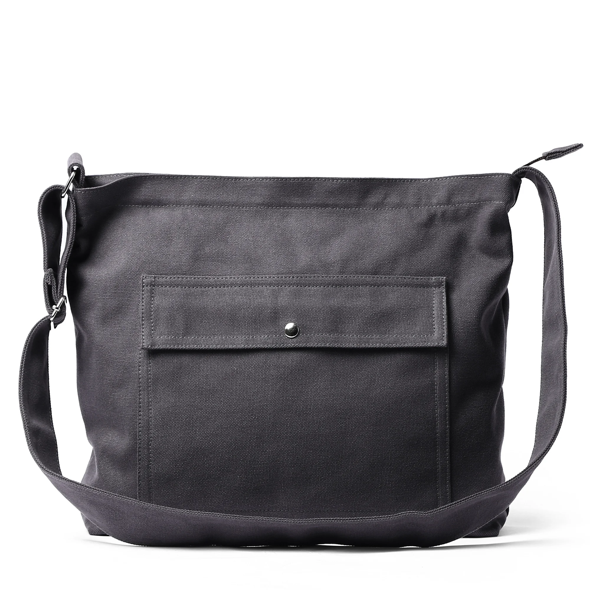 Transverse Men's Bag Vintage Canvas Crossbody Leisure Messenger for Male Travel Office Zipper Retro Shoulder