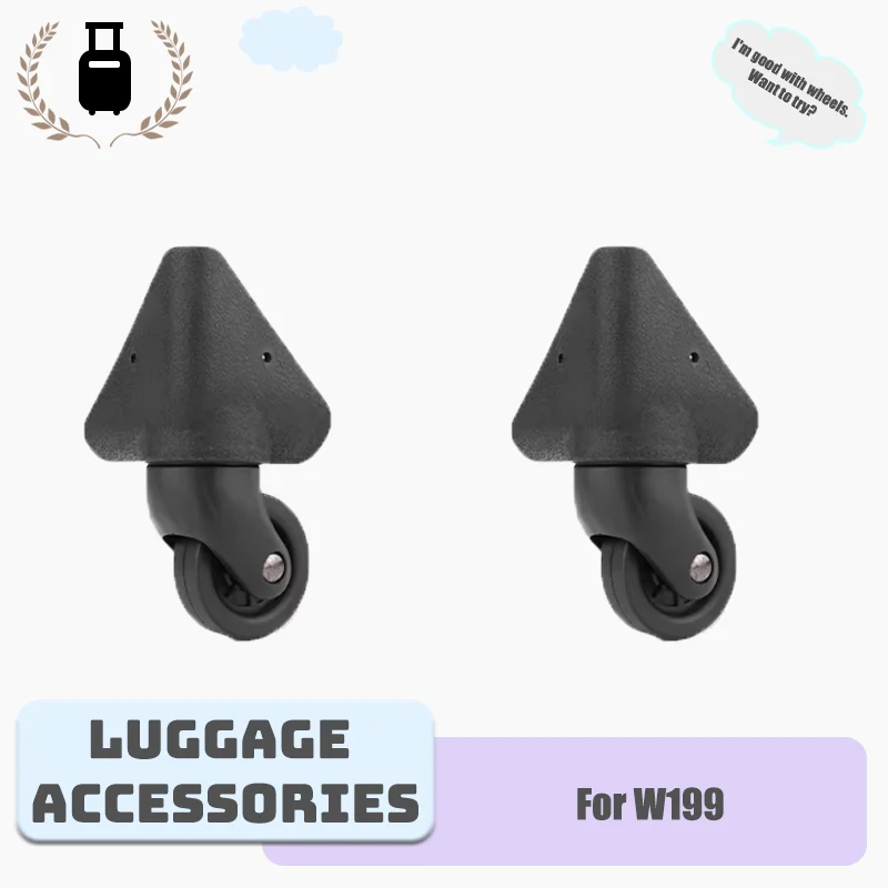 

For W199 Luggage Silent Swivel Wheels Zero-noise Design For Late-night Flights, anti-disengagement Structure For Large Suitcases