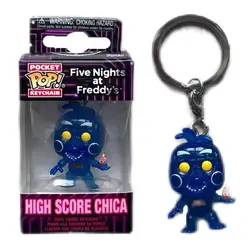 FUNKO POP Five Nights at freddy's High Score Chica PIZZERIA SIMULATOR Rockstar Freddy Pocket Pop portachiavi Vinyl Figure Toys