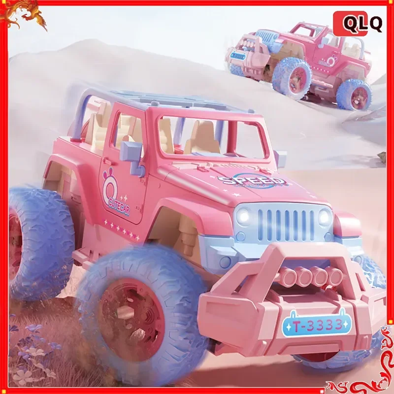 

Новая розовая радиоуправляемая машинка 2025 года для девочек: высокоскоростной электрический пикап-внедорожник с дистанционным управлением, интерактивная игрушка-подарок для принцесс