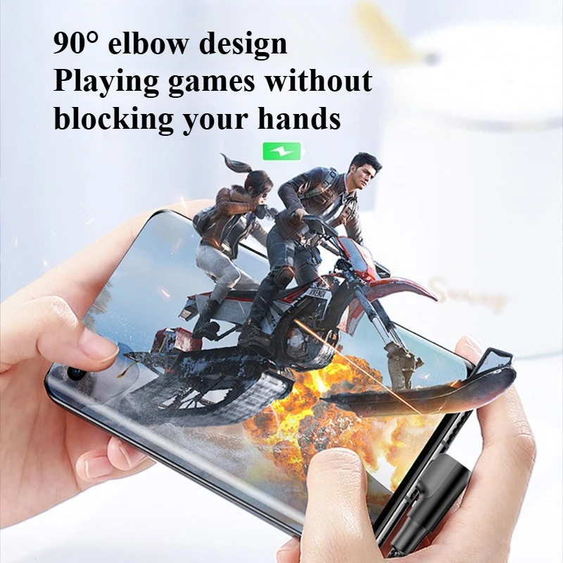 C إلى C كابل الكوع 66 واط الهاتف المحمول شحن سريع كابل بيانات 1 2 3 متر مناسبة لابل سامسونج شاومي ريدمي كابل شحن