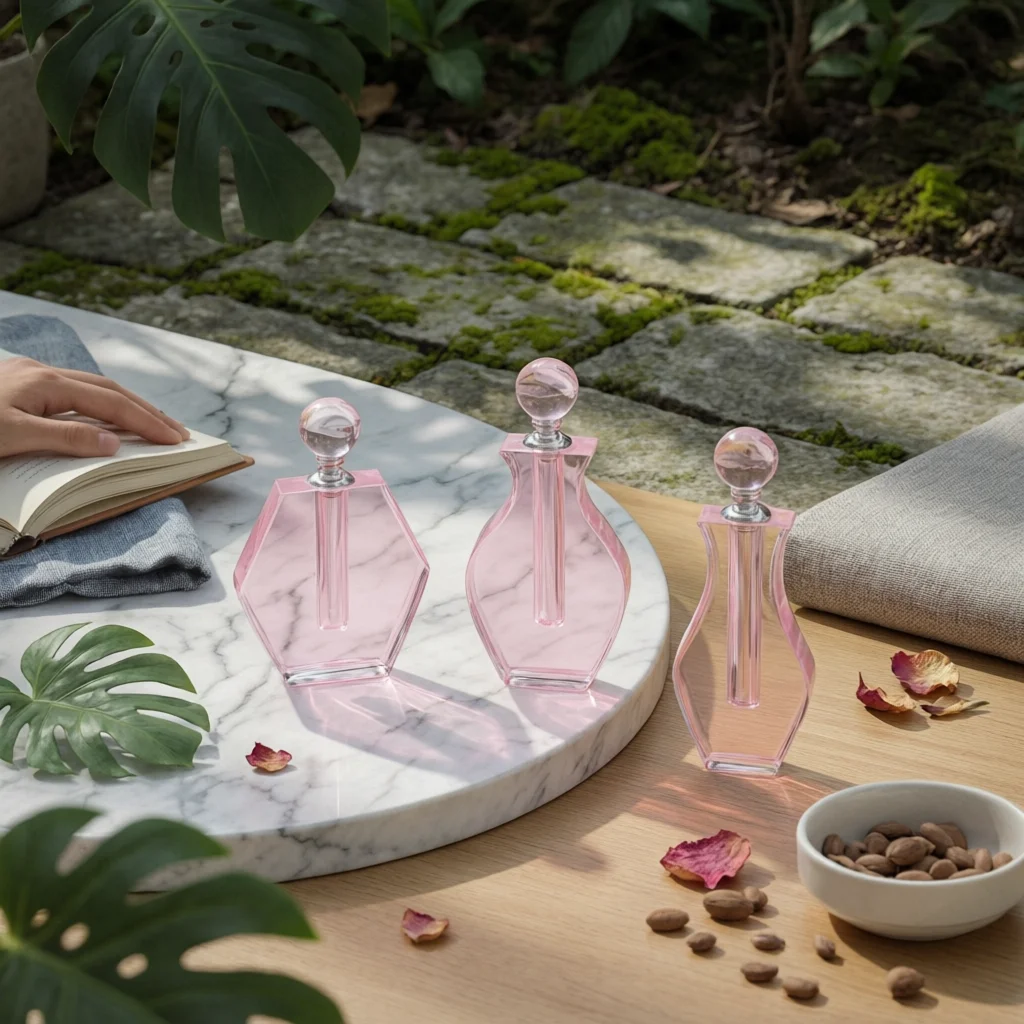 decoration-d'interieur-ornement-en-cristal-a-facettes-en-forme-de-bouteille-de-parfum-avec-bouchon-spherique-et-base-decorative-pour-coiffeuse-ou-hall-d'entree