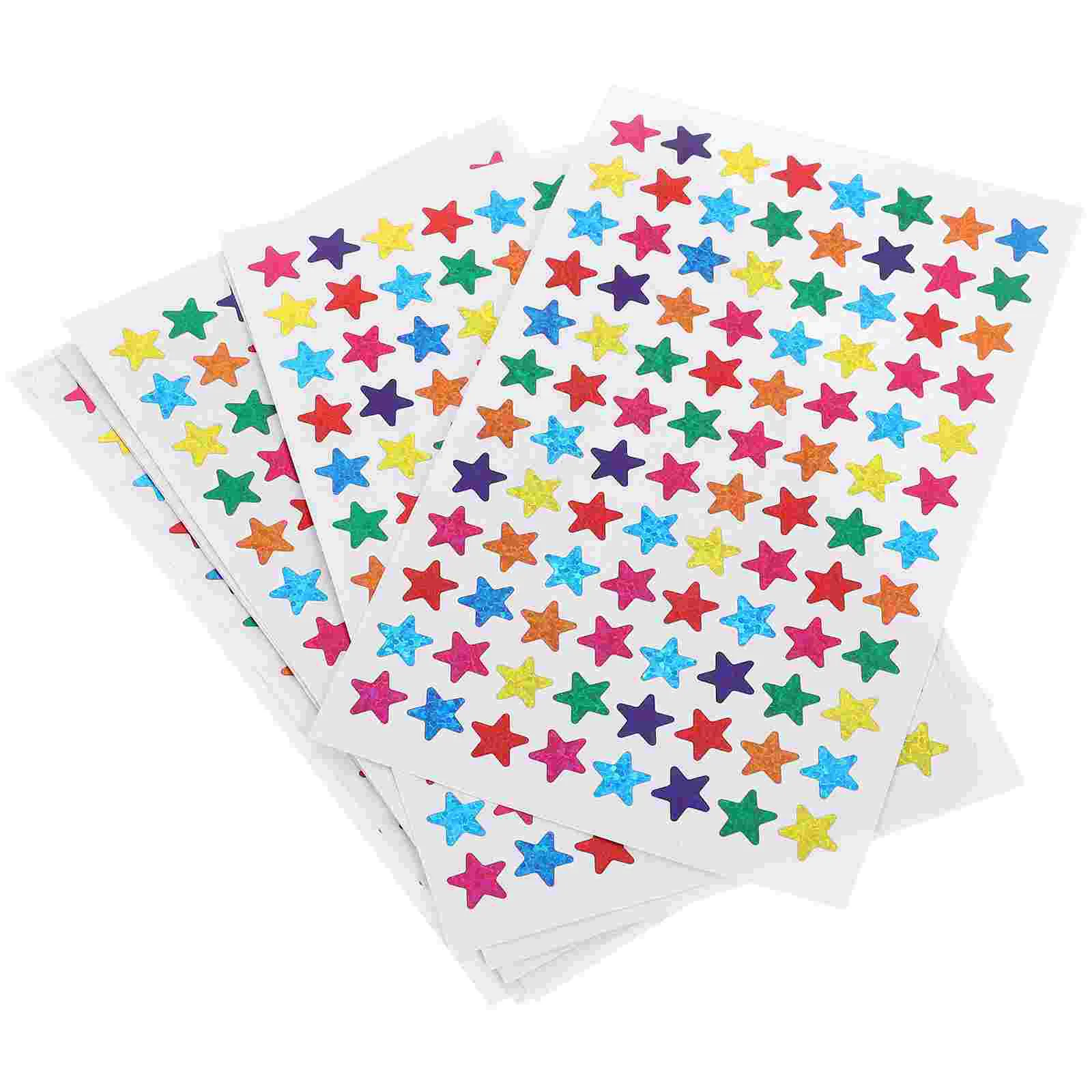 Sparkle Star Stickers Bling Gold Decor Gekleurde Veelkleurige Huishoudelijke Sterren Glanzend