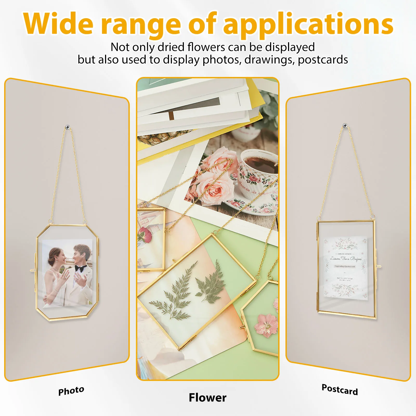Glass Flower Frame Pressed Flowers