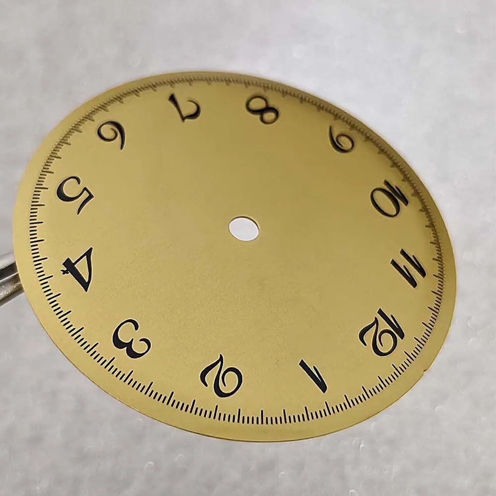 1 PCS 1–12 /Roman Number Stitch (No Hands) Watch Dial for NH35 Movement No-luminous 37MM Antique Bronze Watch Faces Accessories