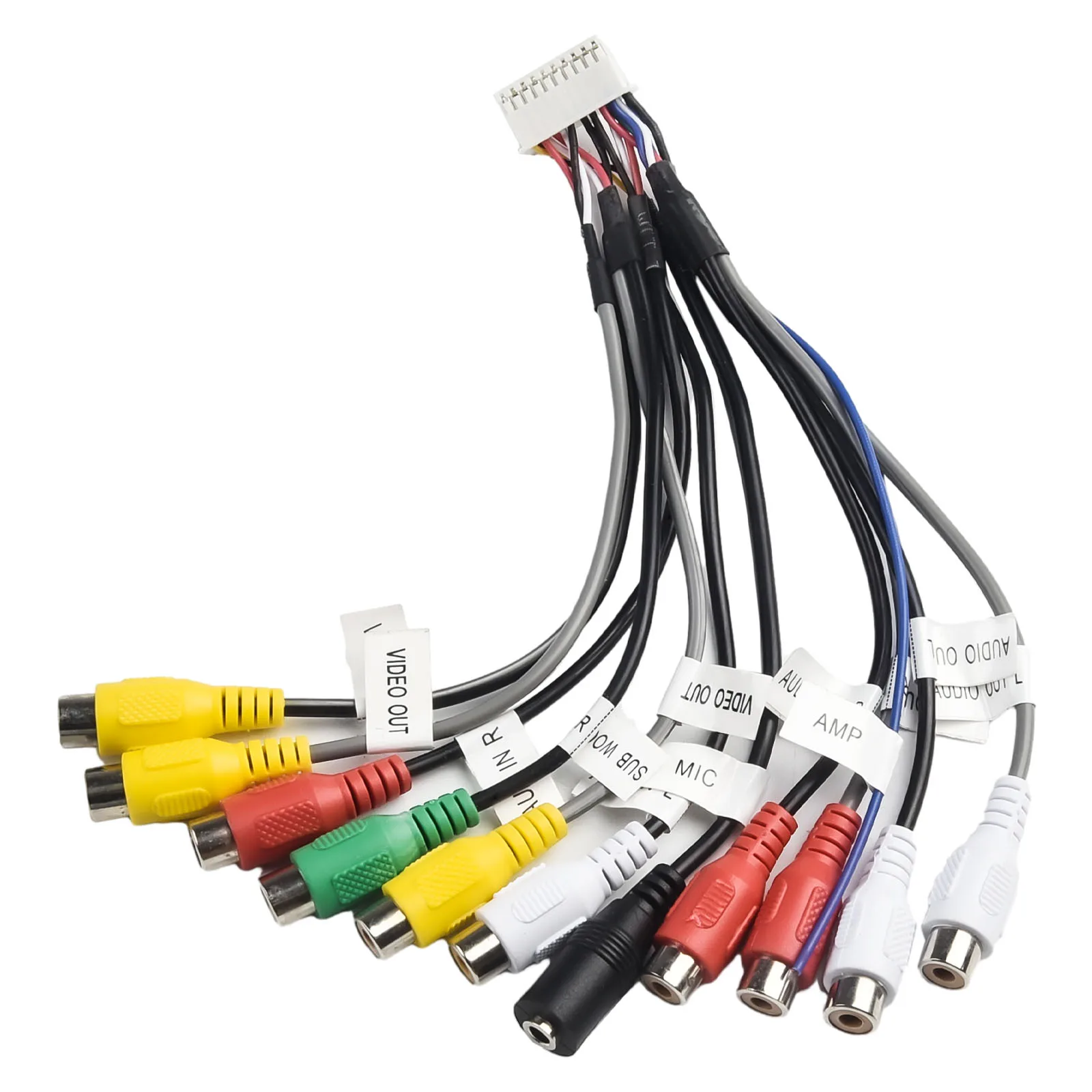 Radio Radio Cable AUX Connection Line Radio Cable AUX Connection Line For Most Cars Easy To Use Quick Installation 12V 20 Pins