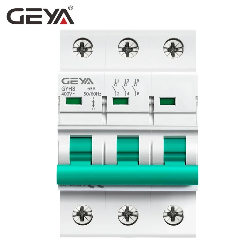 3Phase Main Switch 63A 100A 125A Isolating switch for Home or Industrial Use Circuit Breaker 400V GEYA GYH8