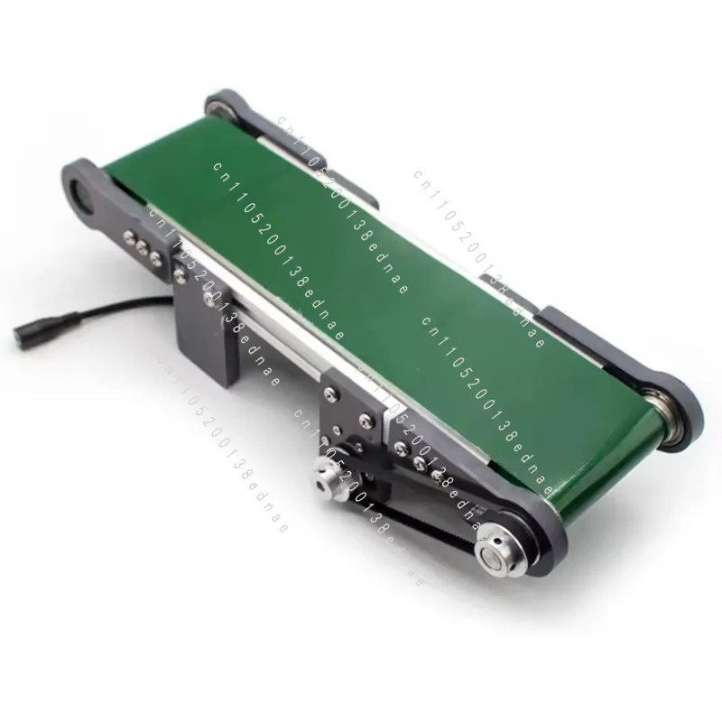 100x350MM Mini Electric Desktop Conveyor Belt DIY Elevator Model Friction Experiment Equipment 0-116RPM Speed Adjustable