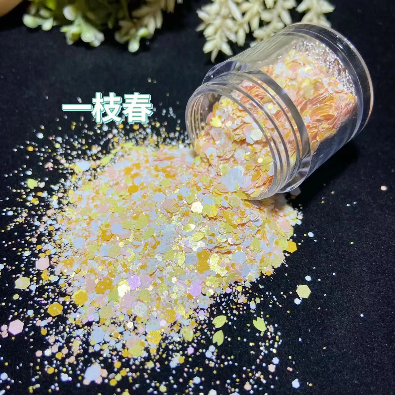 10g Spring Flower Nail Sequins Mini 3D Shine Charms Stars Round Shape Mixed Glitter Paillettes For Nails Designs Confetti Flakes