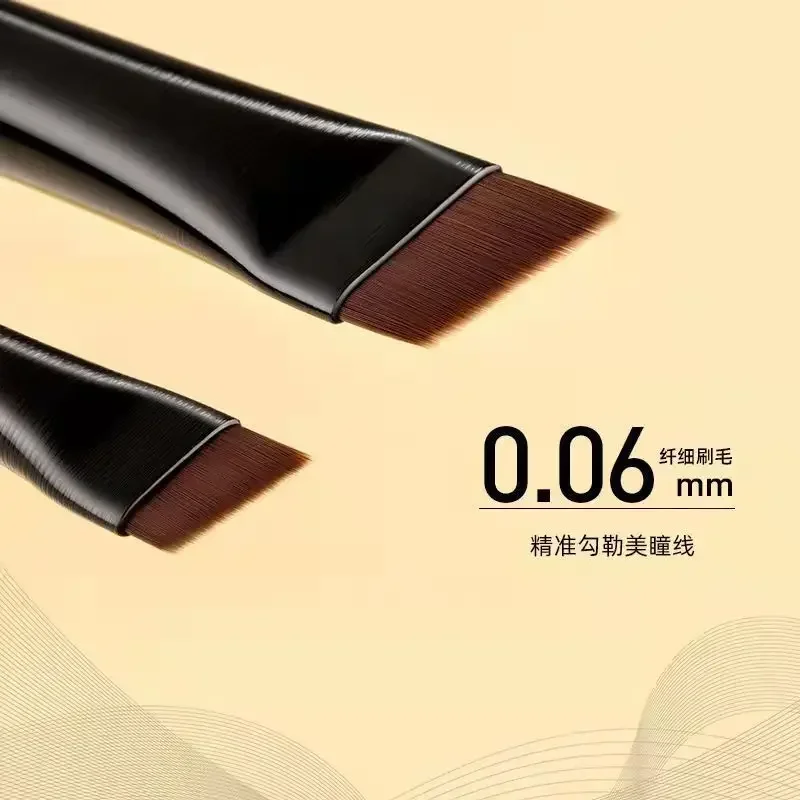 Nuovo 2 pezzi/set pennello per contorno sopracciglia pennello per eyeliner per sopracciglia pennello per sopracciglia portatile piccolo angolo