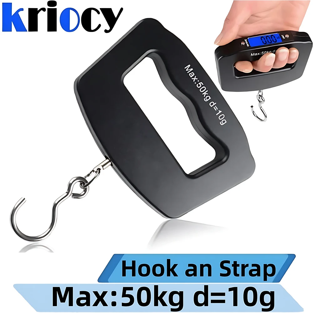 50kg Mini Portable Electronic Scale Home Household Supermarket Buying Vegetables Fishing Hook Scale Express Parcel Luggage