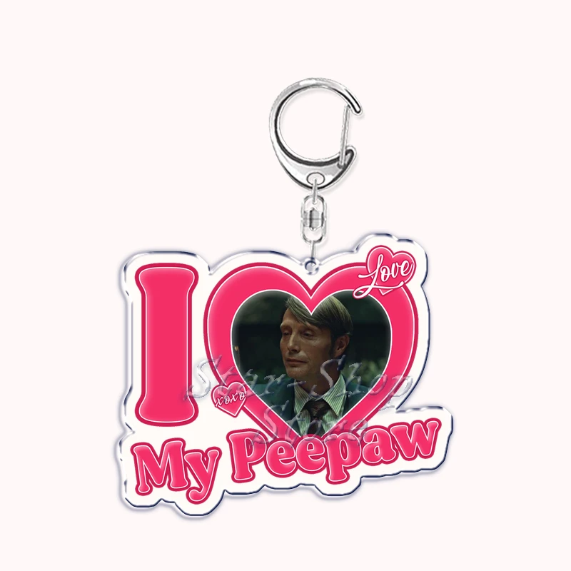 I Love My Boyfriend Girlfriend Heart Keychain for Women Accessories Leon Ghost Bf Gf Key Chain Ring Keychains Jewelry Gifts