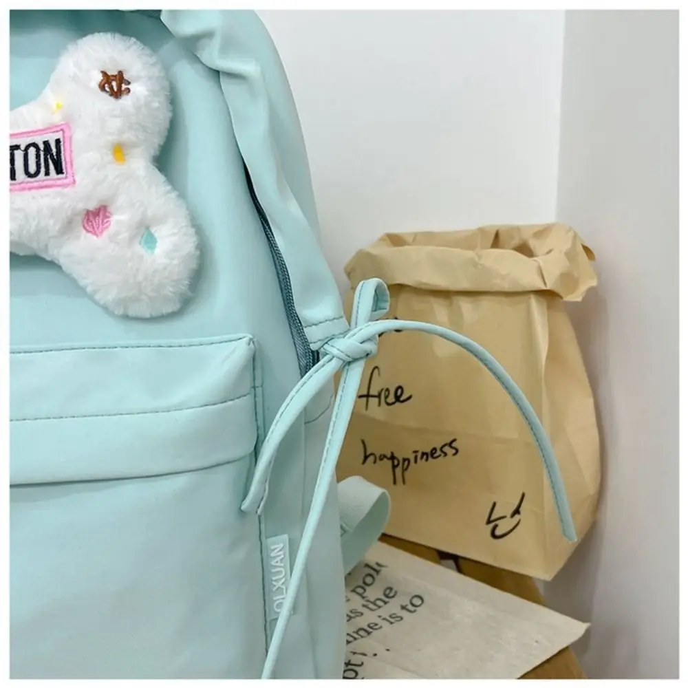 Jk bowknot mochila grande capacidade menina coração estudantes saco de escola saco de armazenamento saco de viagem adolescentes bolsa de ombro escola