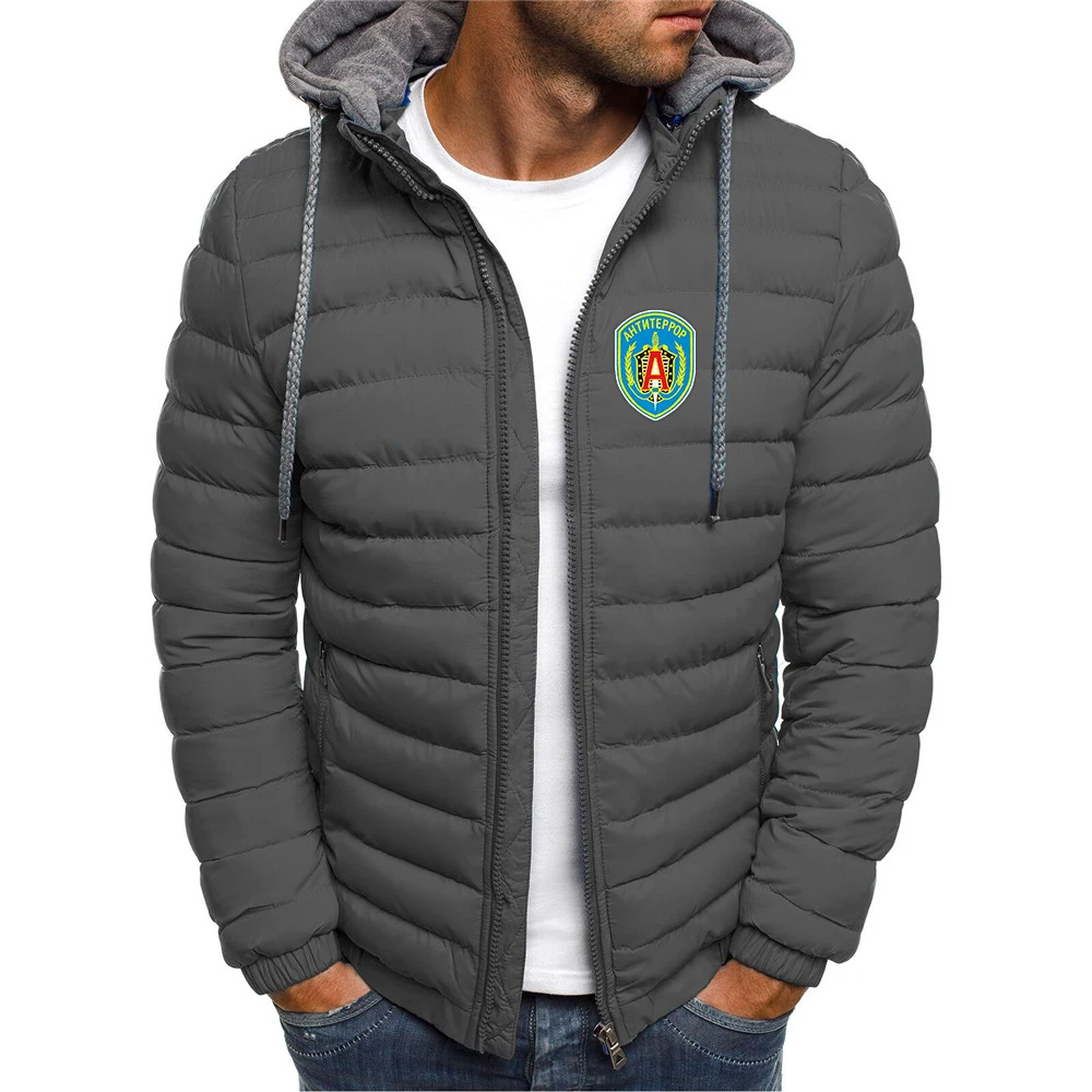 Russian Spetsnaz Alfa Unit Counter Terrorist Special Unit Forces Men's zipper cotton coat street fashion style Hoodies Jacket