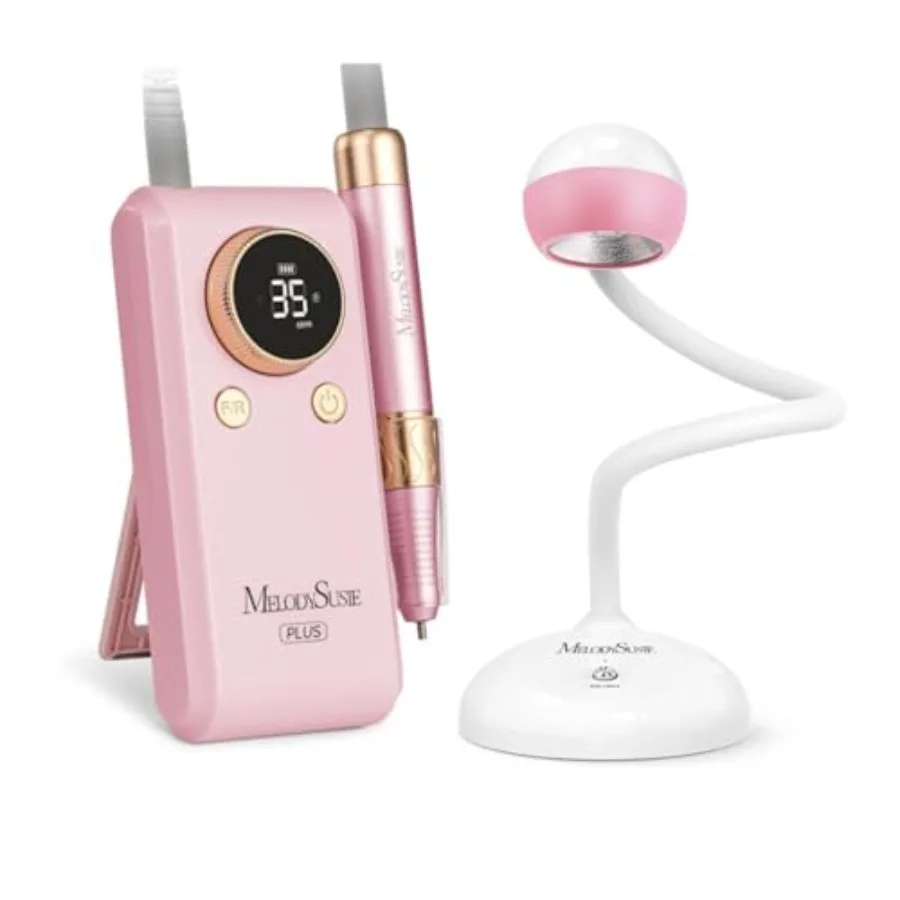 

2 in 1 Professional 35000 RPM Nail Drill Kit SM330G with Nail Desk Lamp and Flash Cure UV Nail Lamp for Salon Use