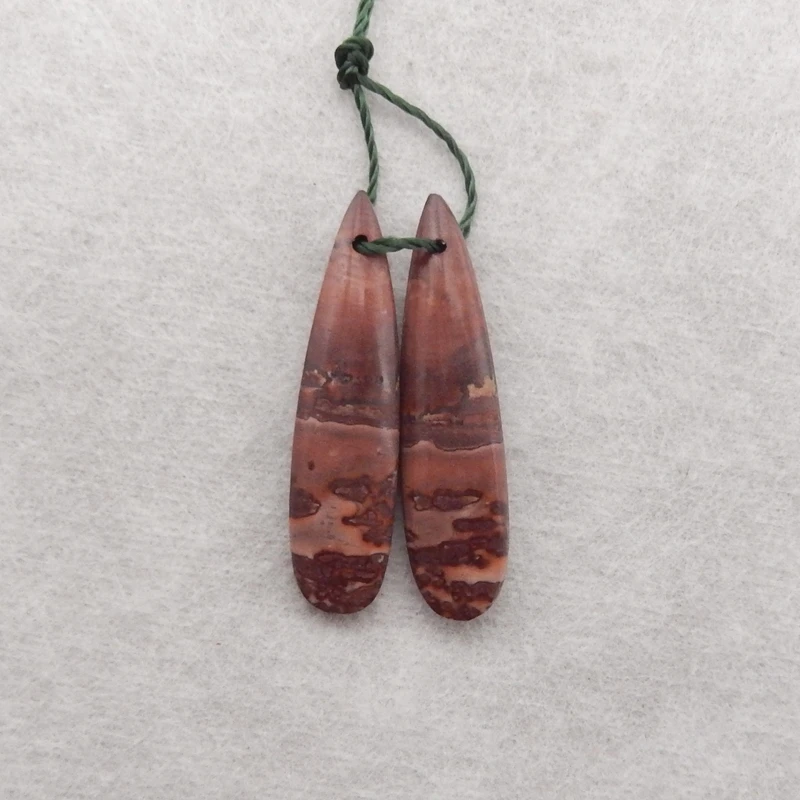 

Серьги-капли из натурального камня Chohua Jasper, бусины 31x8x4 мм, 2,6 г, модные ювелирные изделия, серьги, аксессуары для женщин