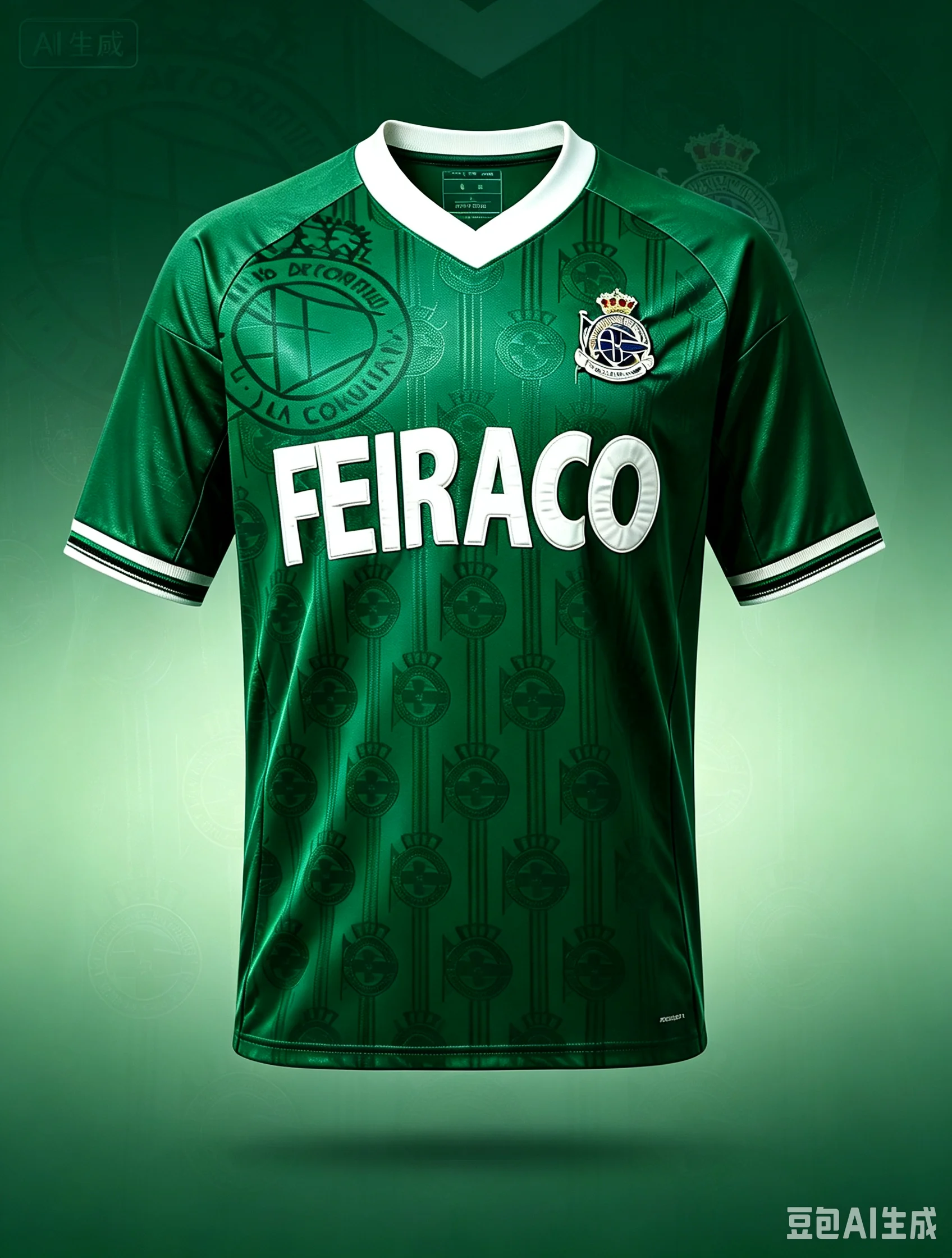 Deportivo La Coruña Retro Fußballtrikot Eltern-Kind Familien-Set Schnelltrocknend Vintage Fußballtrikot für Erwachsene und Kinder