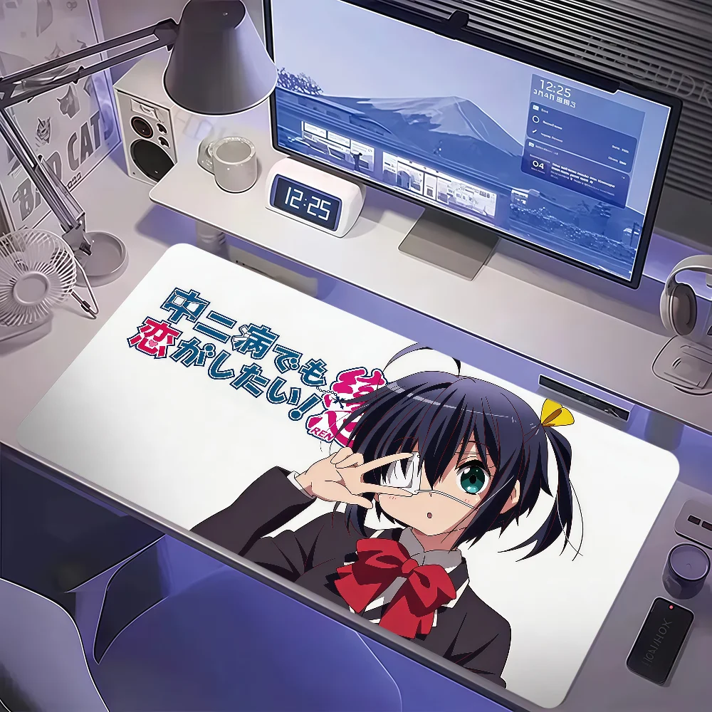 Anime Cute Rikka Takanashi Mouse Pad Large Non-slip Lockedge Desktop Computer Desk Mat Keyboard MousePad Office Gamer Student