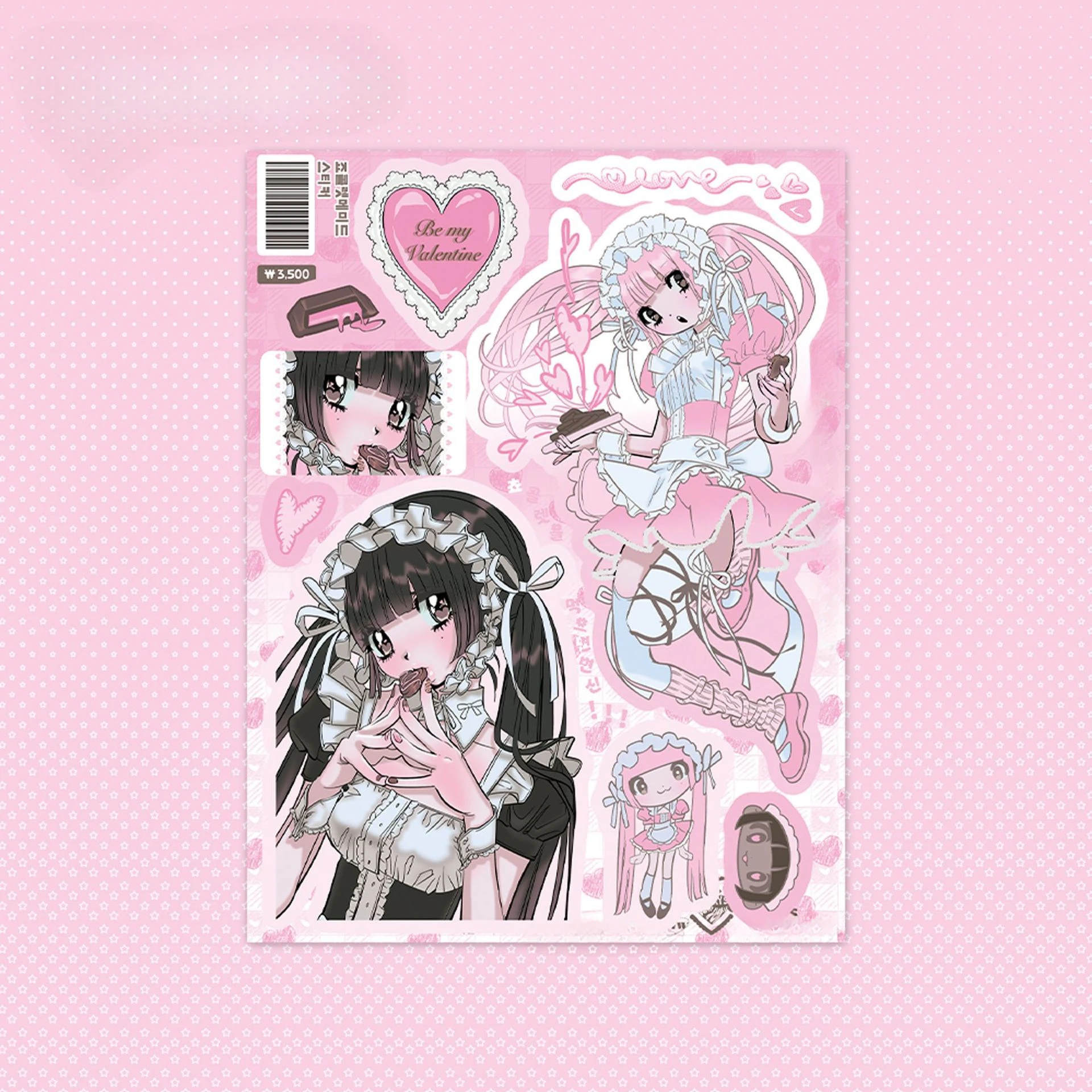 2025 New Stickers Guka Character Hot Girl Maid Stickers Mobile Phone DIY Decoration Material