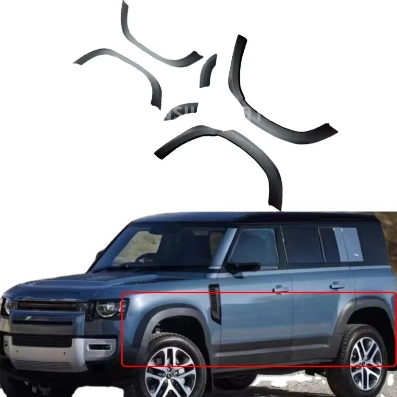 Upgrade High Quality 6PS Matte Black Widen Wheel Eyebrow Wheel Arch for 2020+ Defender 110