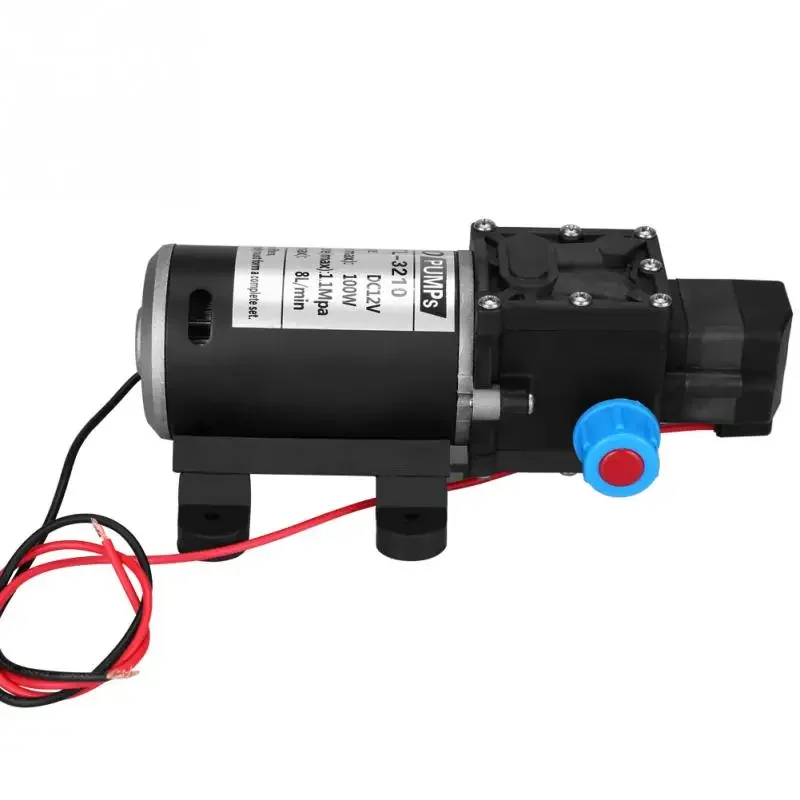 Imagem -05 - Auto Priming Water Pump For Water Supply Equipment Diafragma de Alta Pressão Lavadora de Carros 12v 100w 8l por Min 160psi