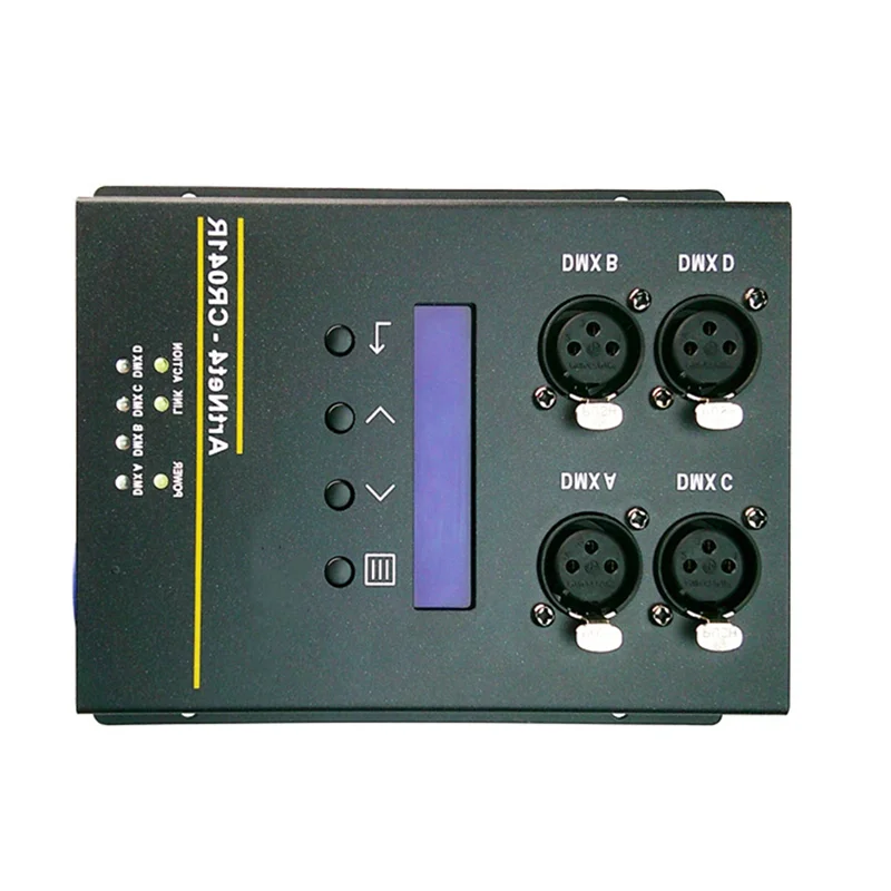 A92Z 4 출력 3Pin DMX512 인터페이스 네트워크 변환기 확장 무대 DMX 이더넷 조명 컨트롤러 인터페이스 US 플러그